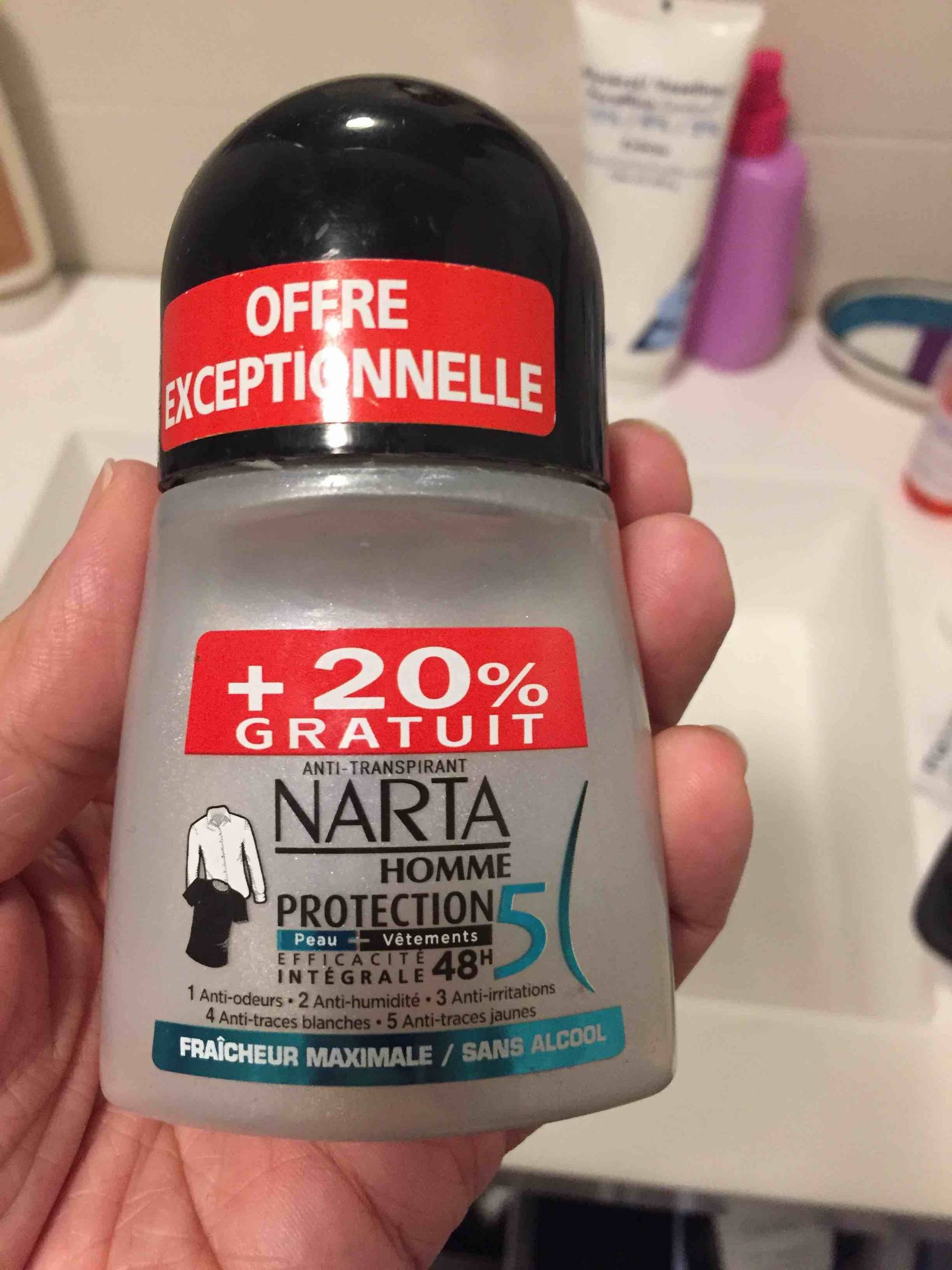 NARTA - Homme protection 5 - Déodorant 48h
