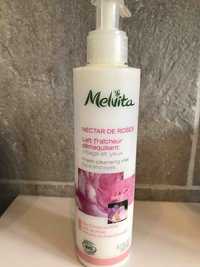 MELVITA - Nectar de roses - Lait fraîcheur démaquillant