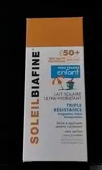 BIAFINE - Soleil - Lait solaire ultra-hydratant SPF 50+ enfant