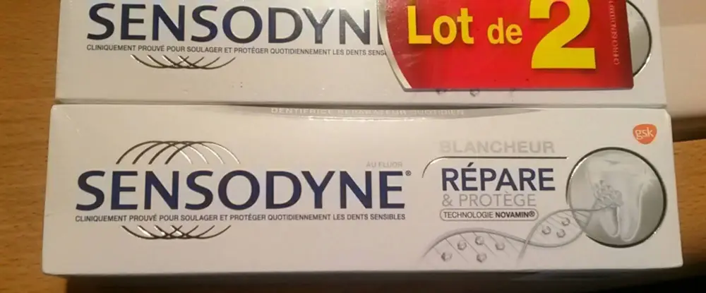 SENSODYNE - Blancheur - Répare et protège