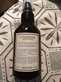 L'OCCITANE - Aromachologie - Huile de massage relaxante