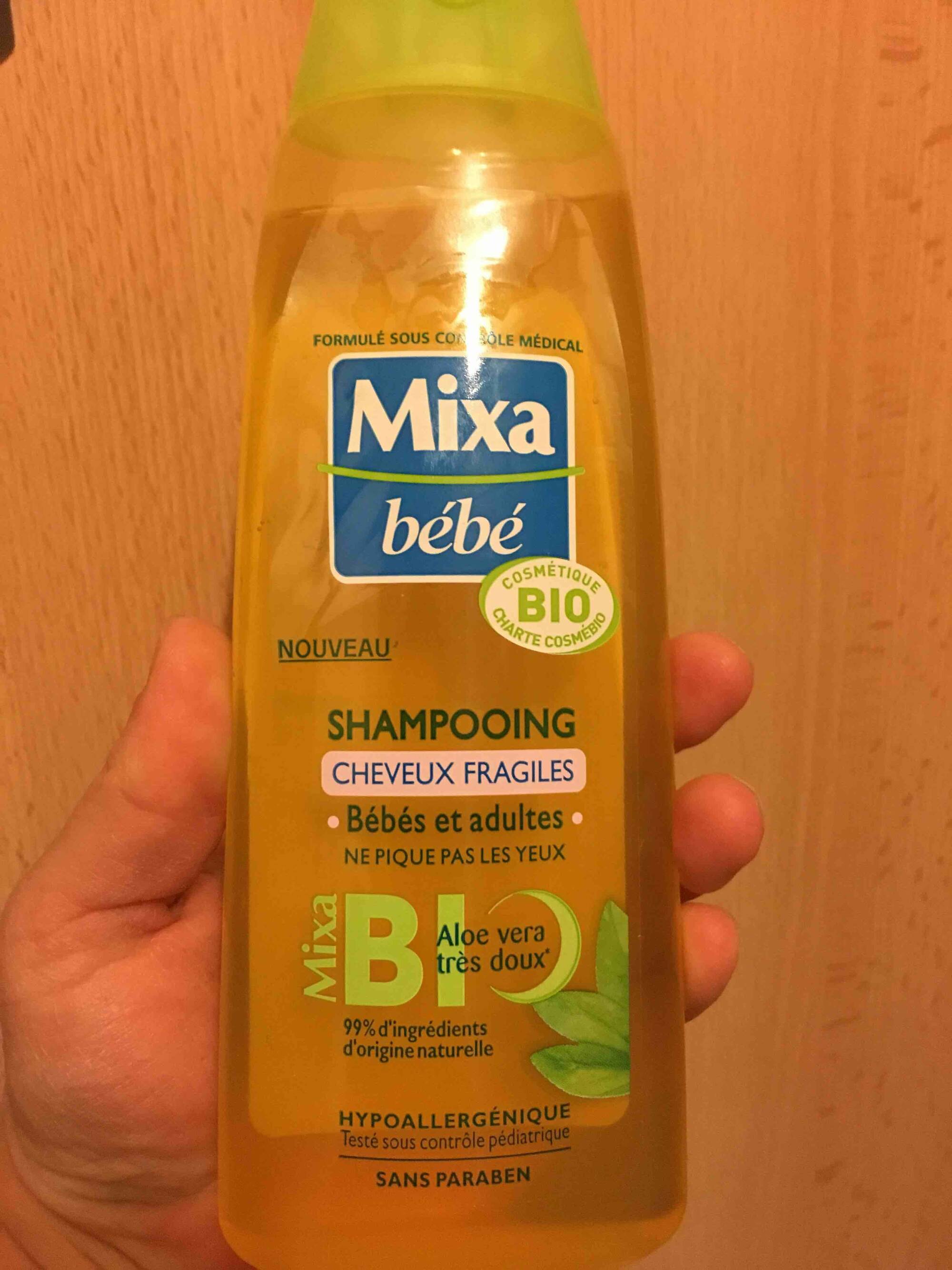 Composition MIXA BÉBÉ Mixa bio - Shampooing cheveux fragiles - UFC-Que  Choisir