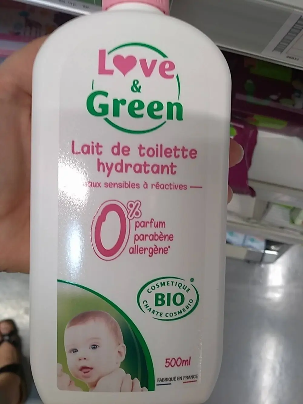 LOVE & GREEN - Lait de toilette hydratant bébé