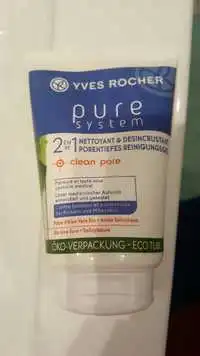 YVES ROCHER - Pure system - 2 en 1 nettoyant & désincrustant