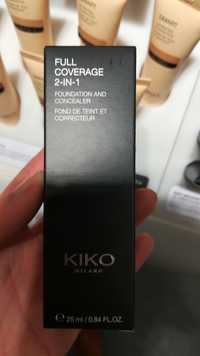 KIKO - Full coverage 2 in 1 - Fond de teint et correcteur