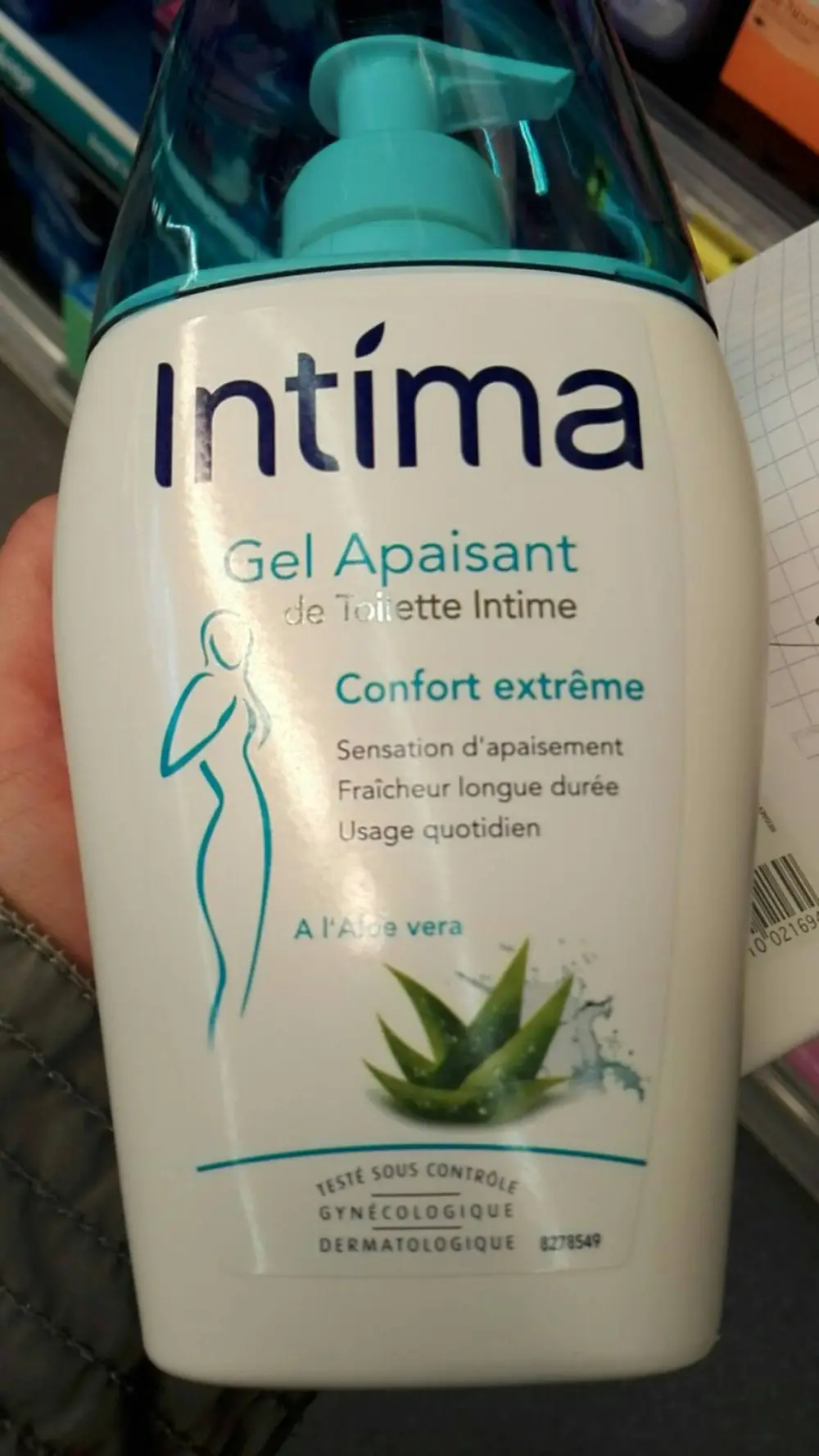 INTIMA - Confort extrême - Gel apaisant de toilette intime à l'Aloe vera