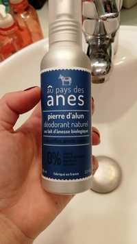 AU PAYS DES ÂNES - Pierre d'alun - Déodorant naturel