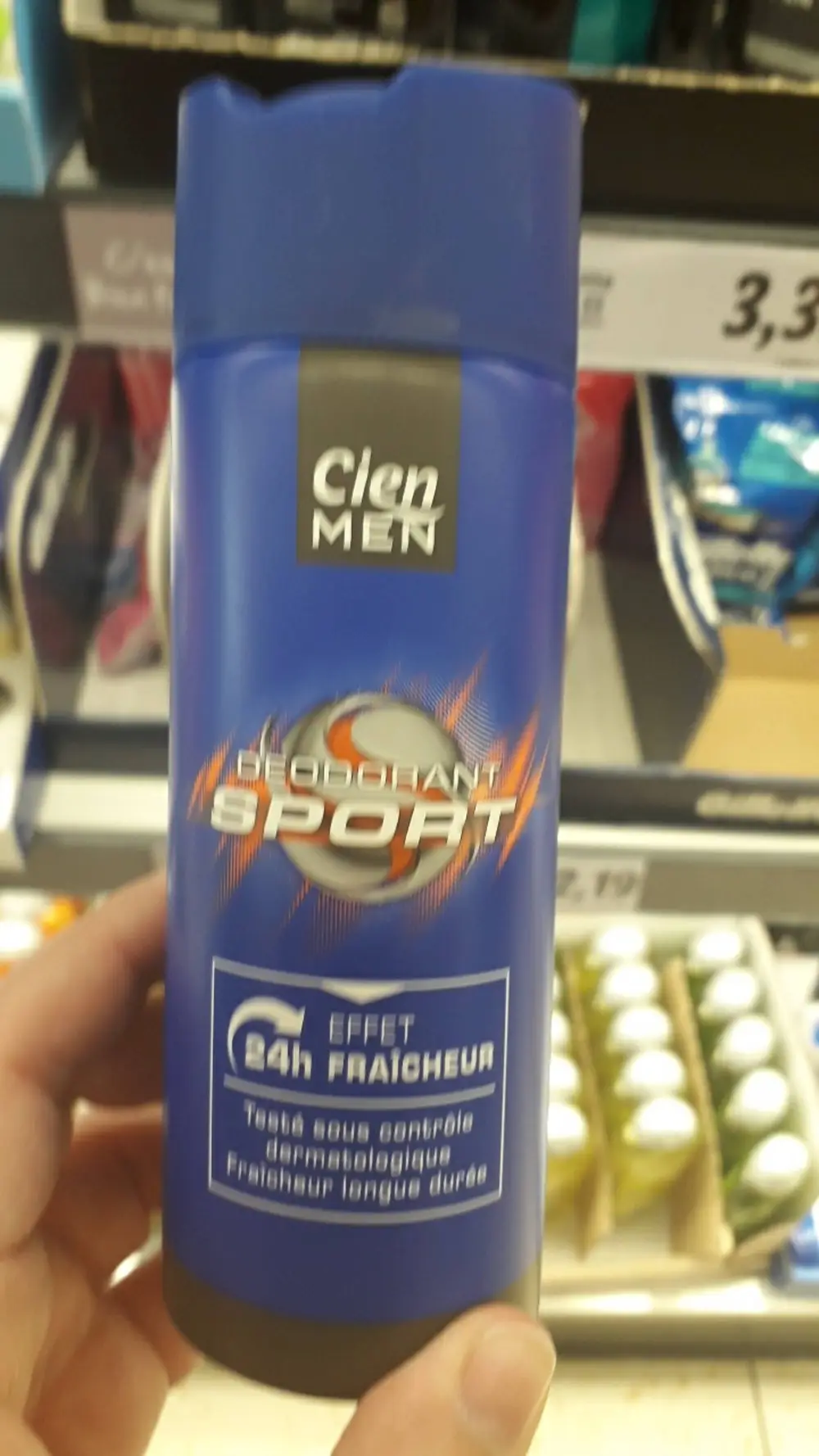 CIEN - Men - Déodorant sport effet 24h fraîcheur