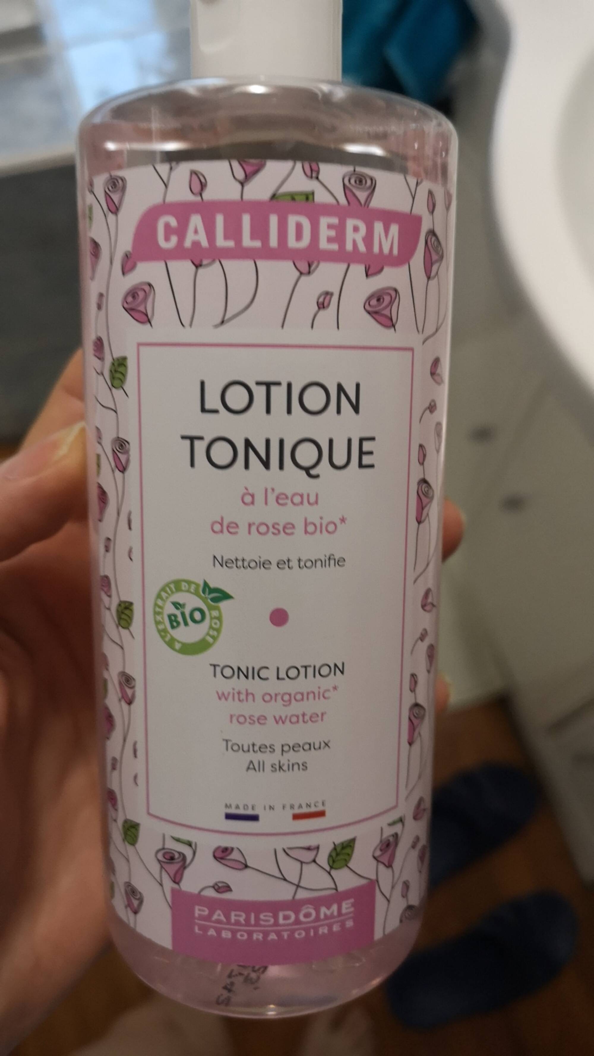 CALLIDERM - Lotion tonique à l'eau de rose bio