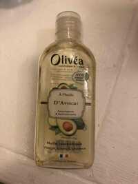 OLIVÉA - Huile cosmétique visage, corps et cheveux à l'huile d'avocat