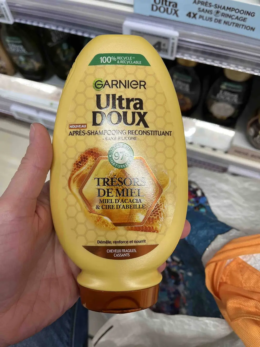 GARNIER - Ultra doux trésors de miel - Après shampooing reconstituant