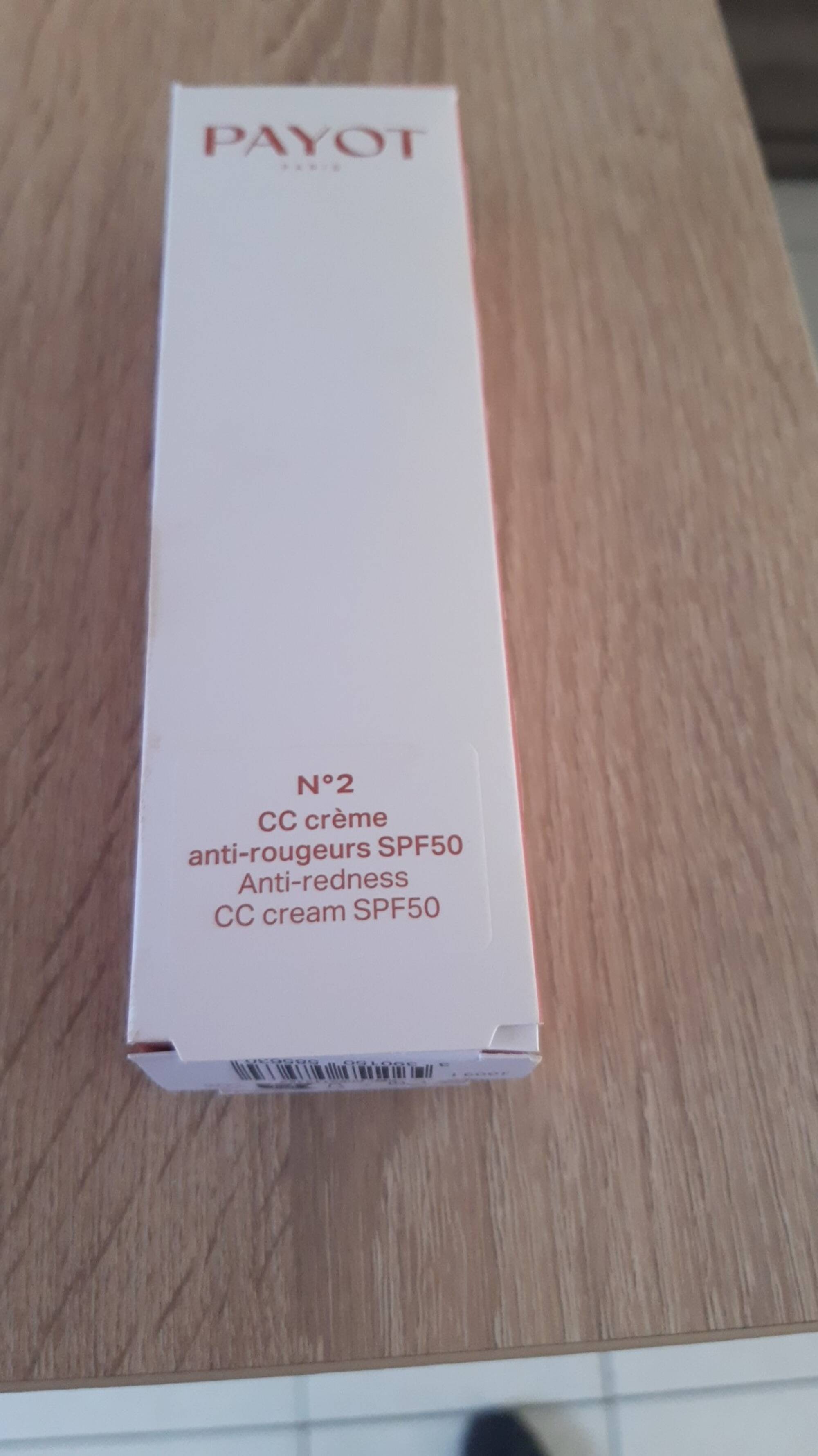 PAYOT - N°2 CC Crème anti-rougeurs SPF 50