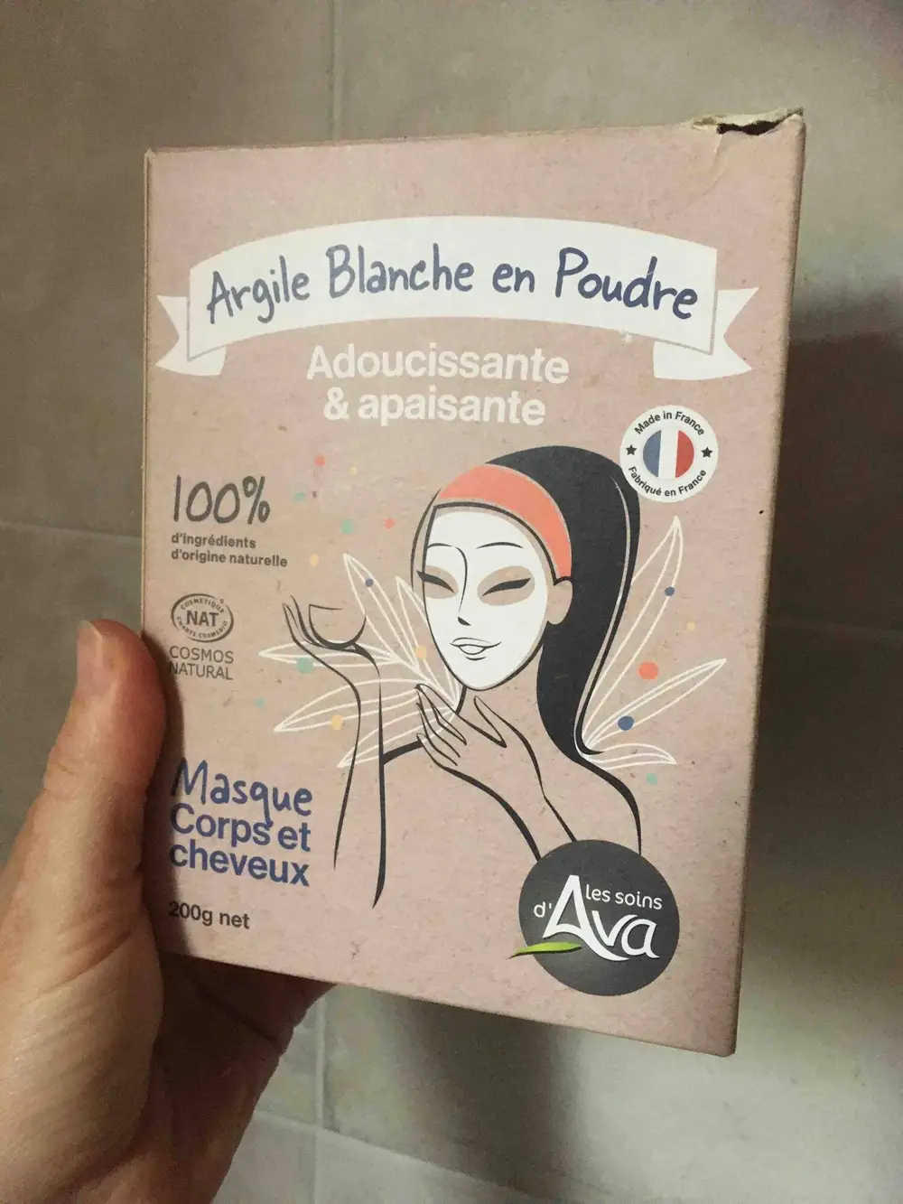 LES SOINS D'AVA - Masque corps et cheveux argile blanche en poudre