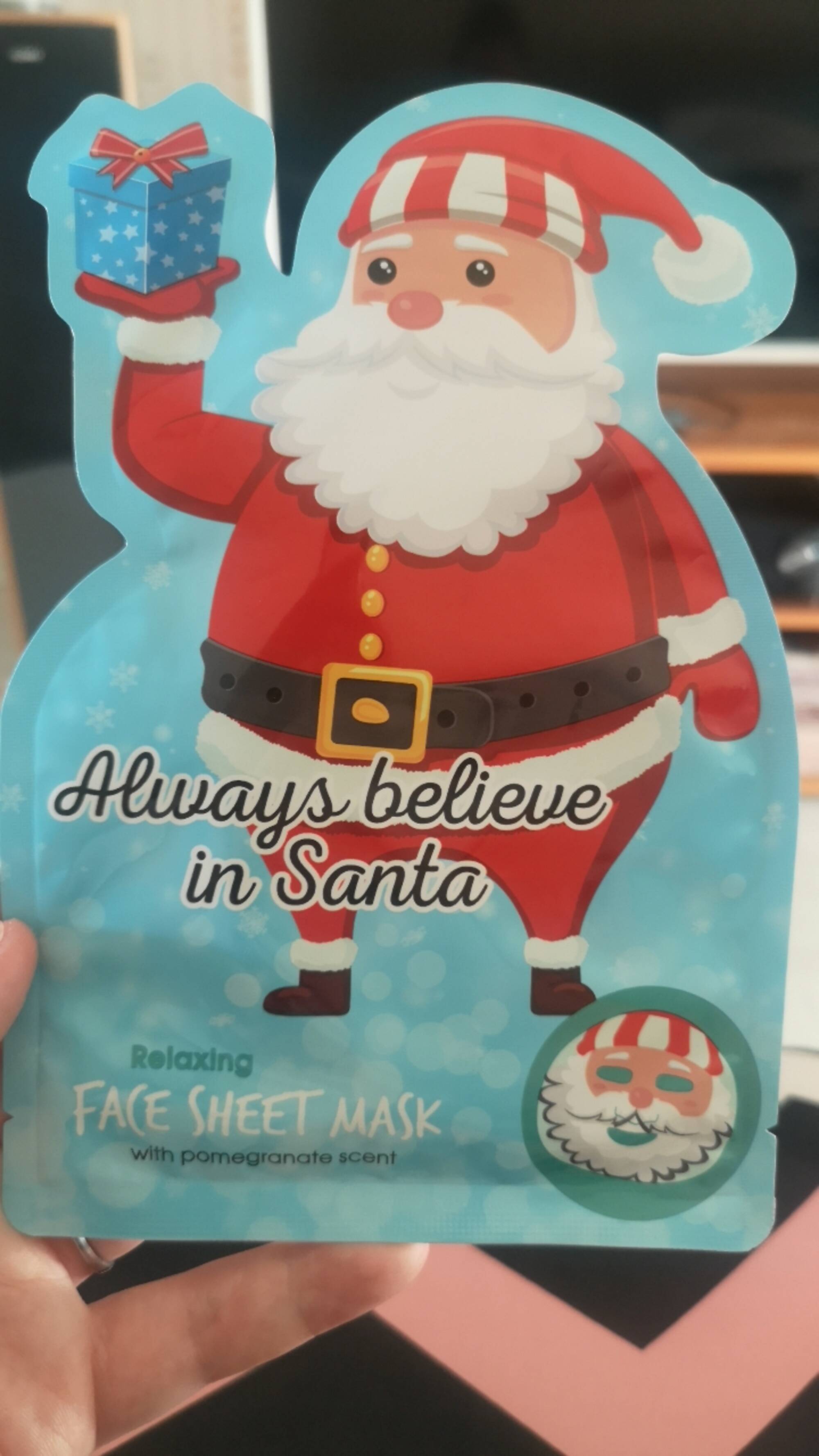 MAXBRANDS - Always believe in Santa - Face sheet mask