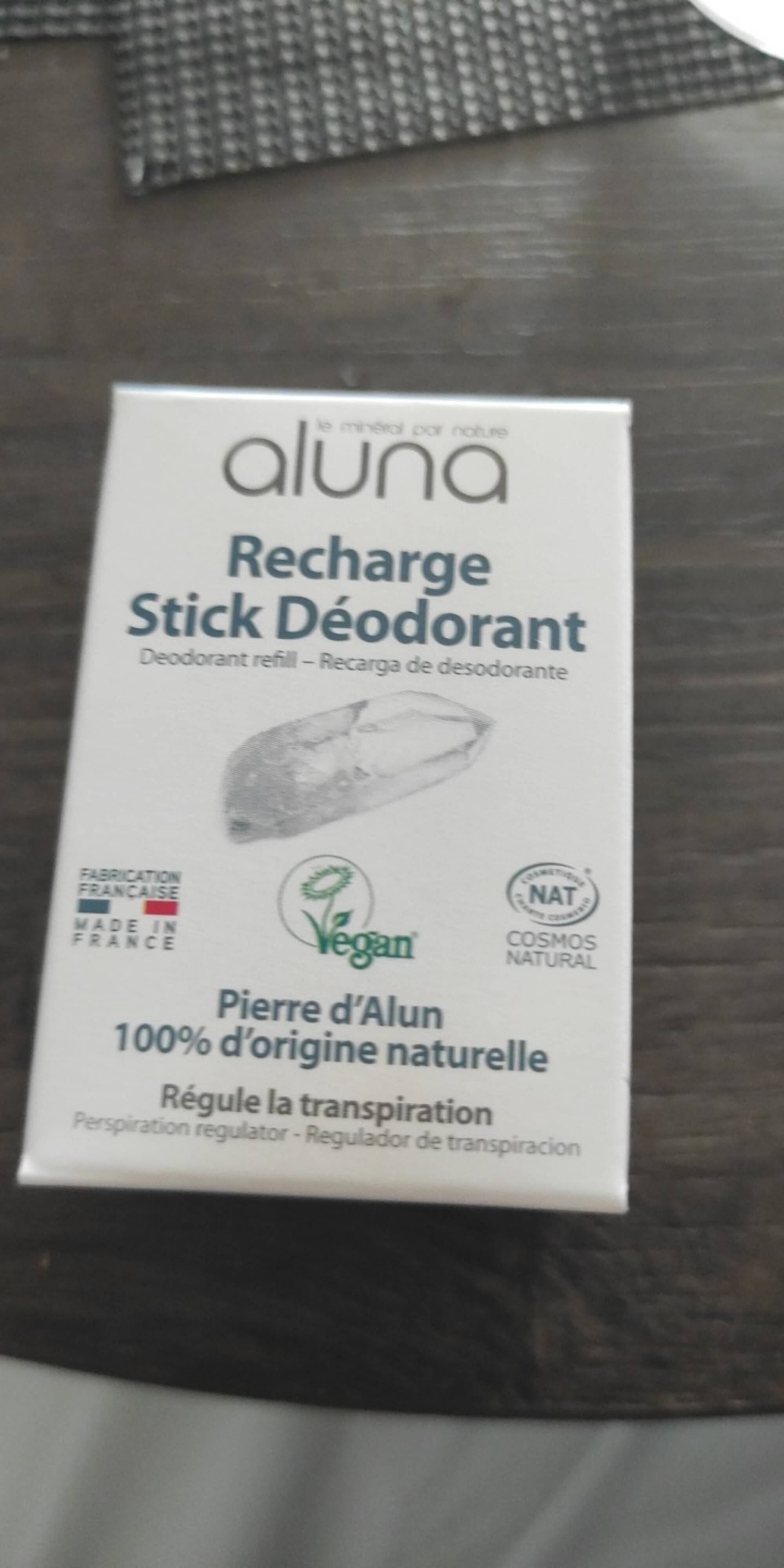 ALUNA - Recharge stick déodorant