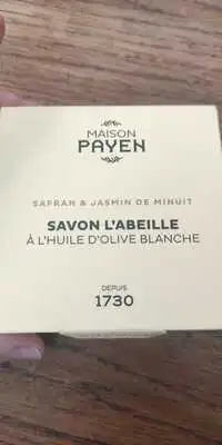 MAISON PAYEN - Savon l'abeille à l'huile d'olive blanche