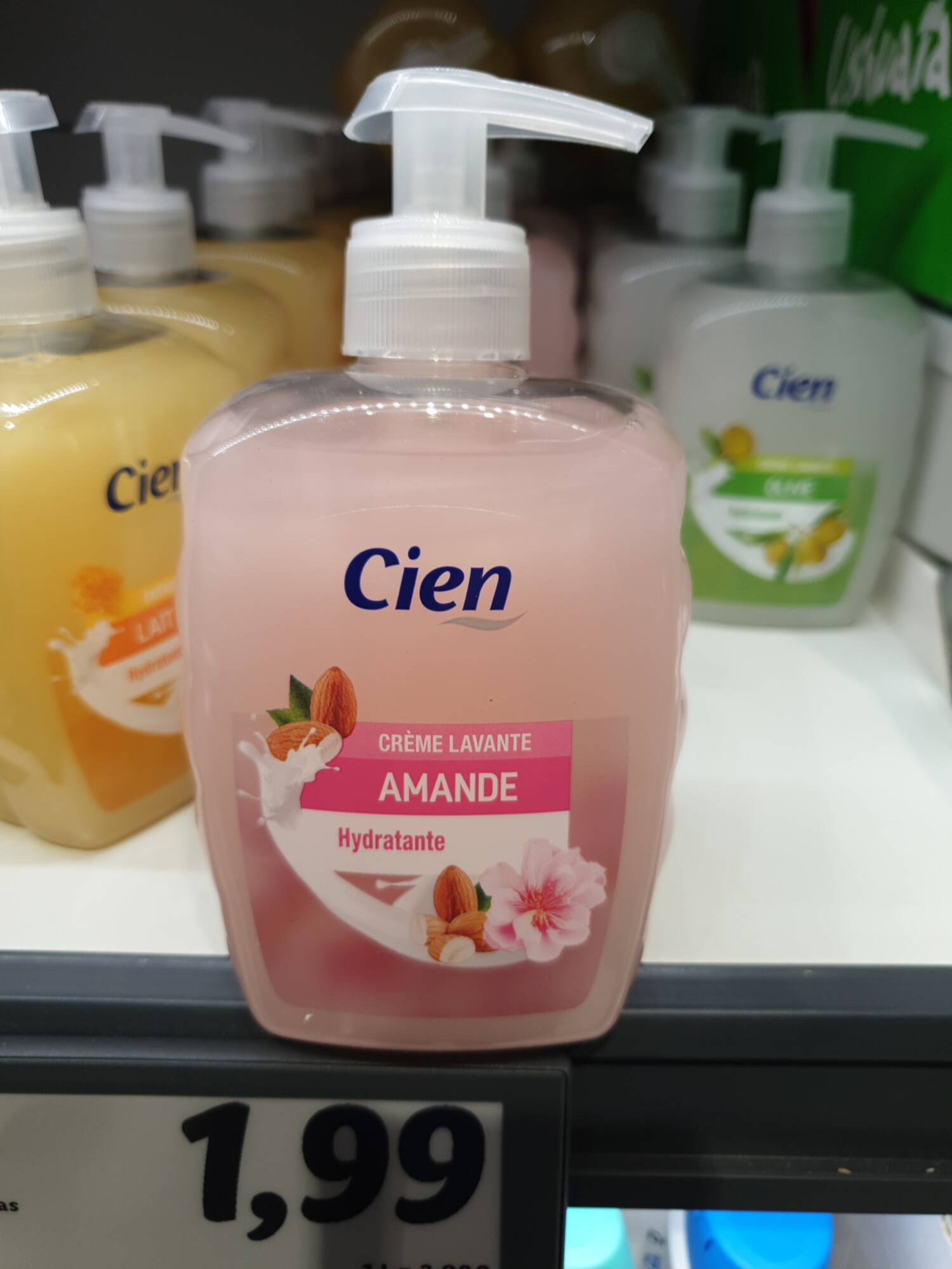 CIEN - Crème lavante hydratante amande