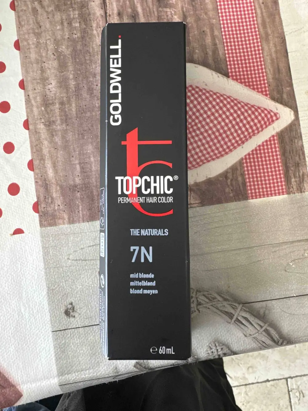 GOLDWELL - Topchic - Permanent hair color 7N mid blonde