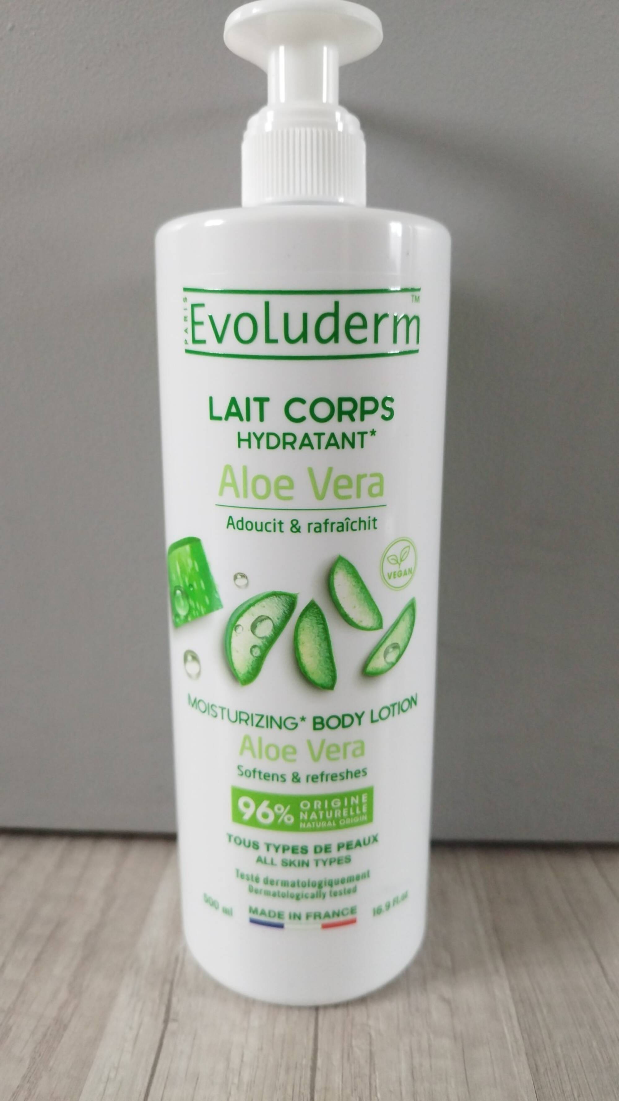 EVOLUDERM - Aloe vera - Lait coprs hydratant 