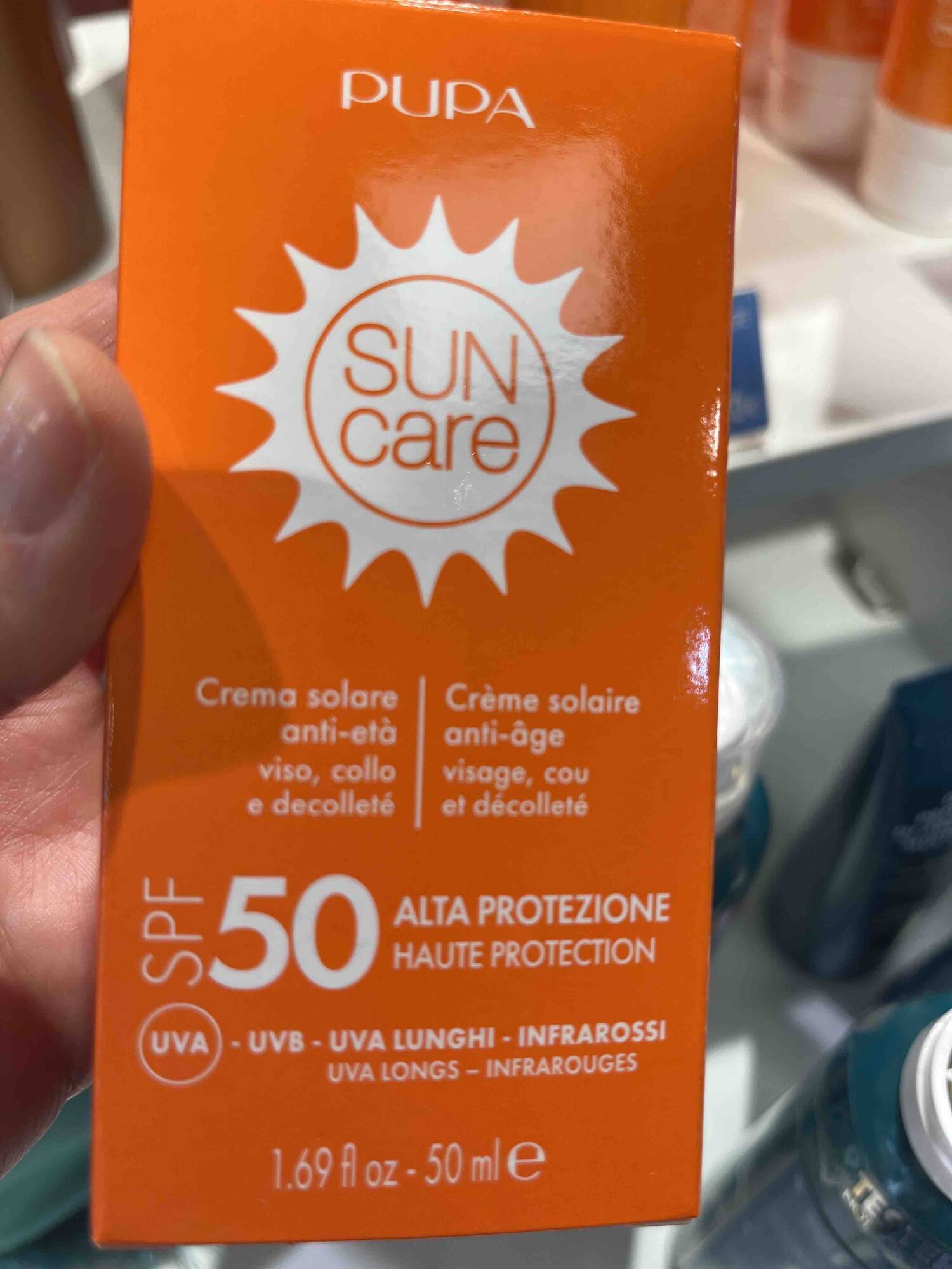 PUPA - Sun care - crème solaire SPF 50