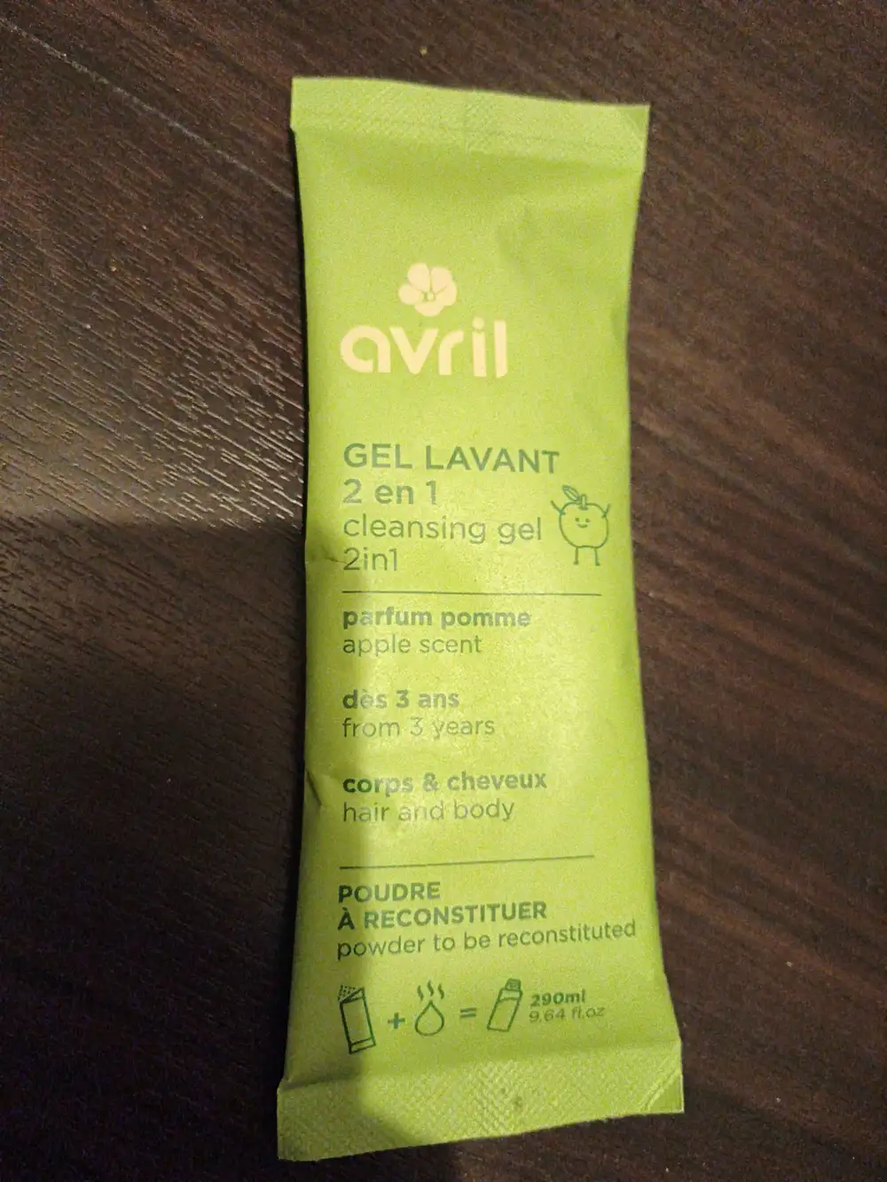 AVRIL - Gel lavant 2 en 1 parfum pomme