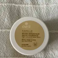 AVRIL - Baume réparateur haute tolérance famille