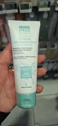 CYTOLNAT - Gommage matifiant peaux sensibles, mixtes à grasses