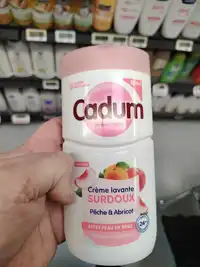 CADUM - Surdoux - Crème lavante pêche & abricot
