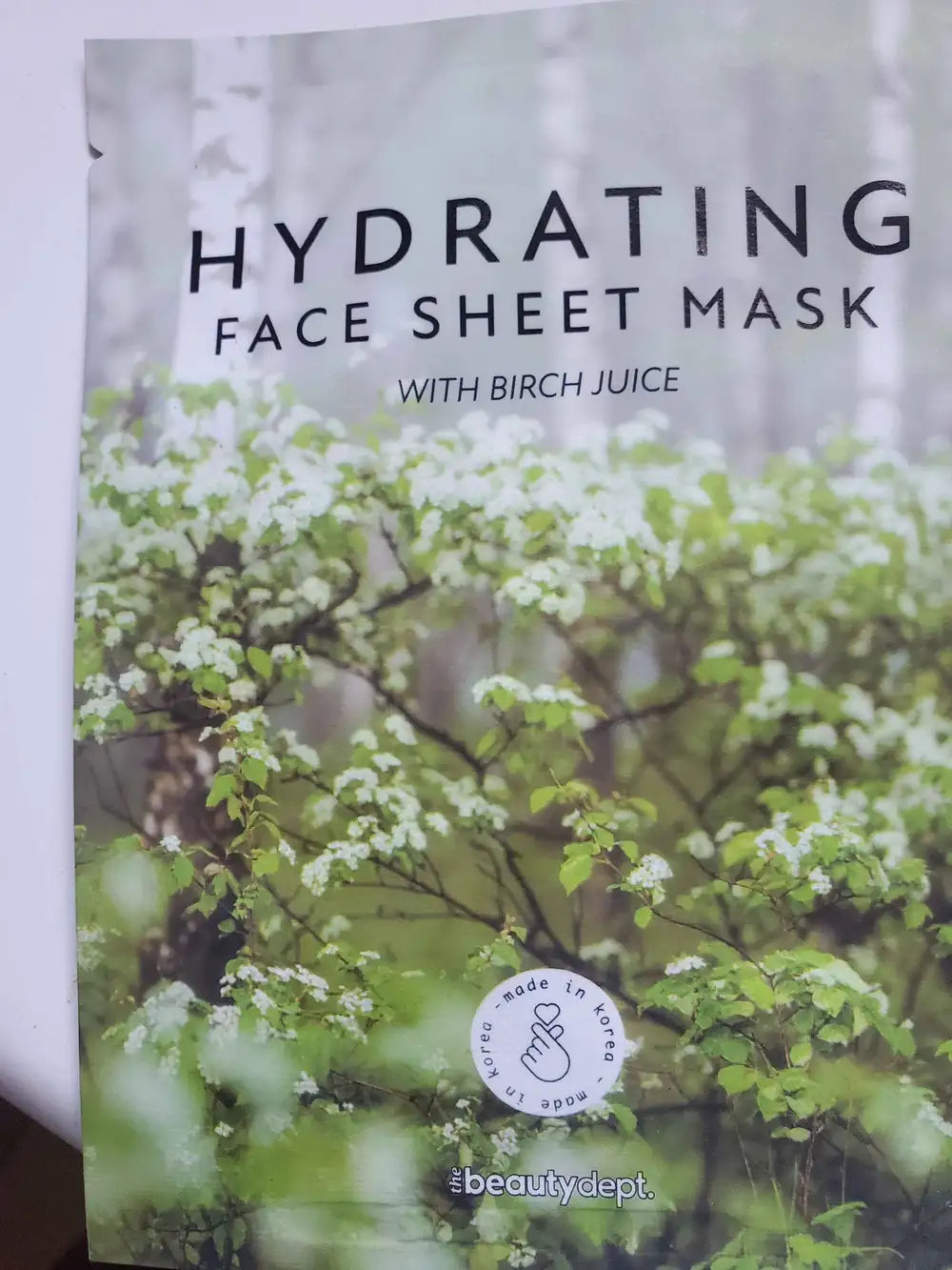 THE BEAUTY DEPT - Hydrating face sheet mask