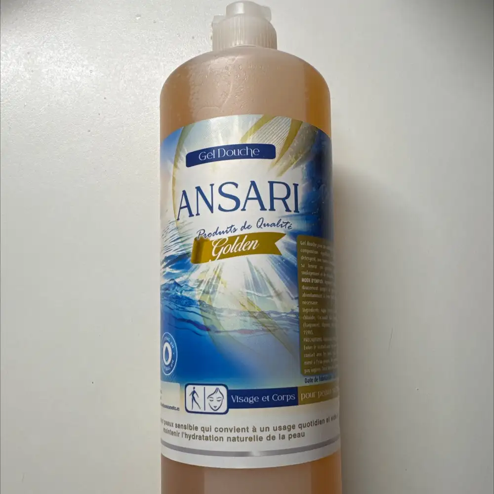 ANSARI - Golden - Gel douche visage et corps