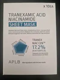 APLB - Tranexamic acid niacinamide - Sheet mask