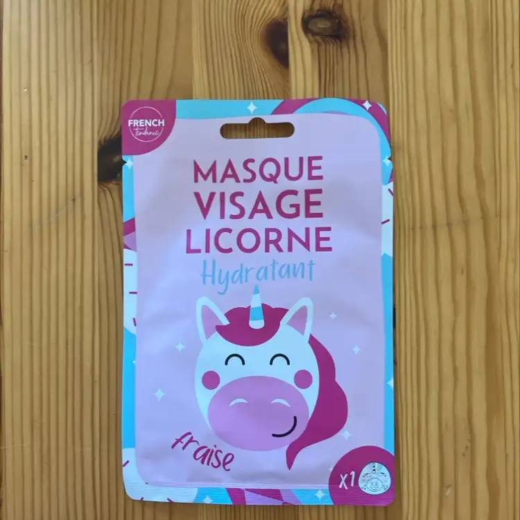 FRENCH TENDANCE - Masque visage licorne hydratant fraise
