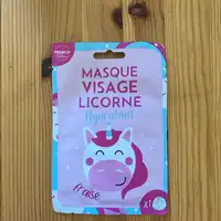 FRENCH TENDANCE - Masque visage licorne hydratant fraise