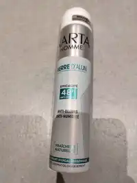 NARTA HOMME - Pierre d'Alun - Déodorant anti-odeurs 48h
