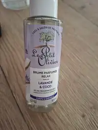 LE PETIT OLIVIER - Brume parfumée relax parfum lavande & coco