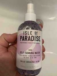 ISLE OF PARADISE - Dark self-tanning water - hello bronzed glow
