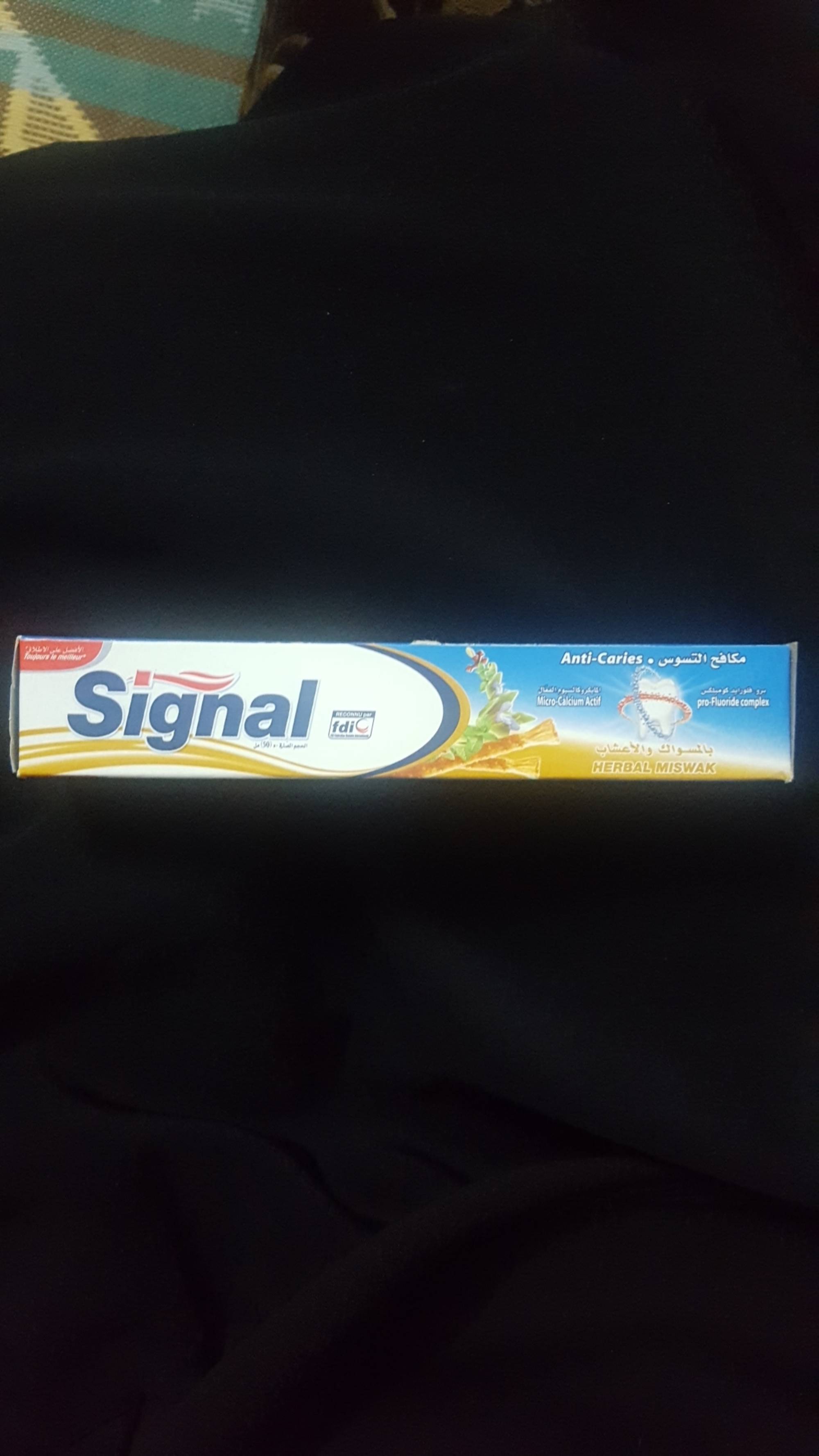 SIGNAL - Anti caries - Dentifrice herbal miswak