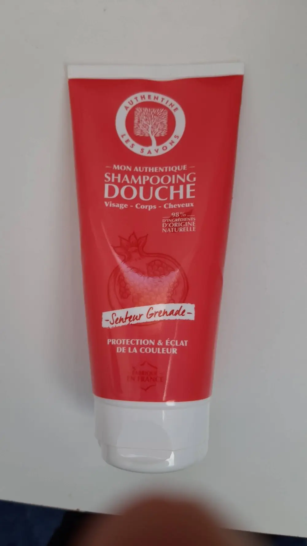 AUTHENTINE LES SAVONS - Mon authentique - Shampooing douche senteur grenade