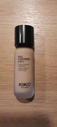 KIKO - Full coverage 2-in-1 - Fond de teint et correcteur