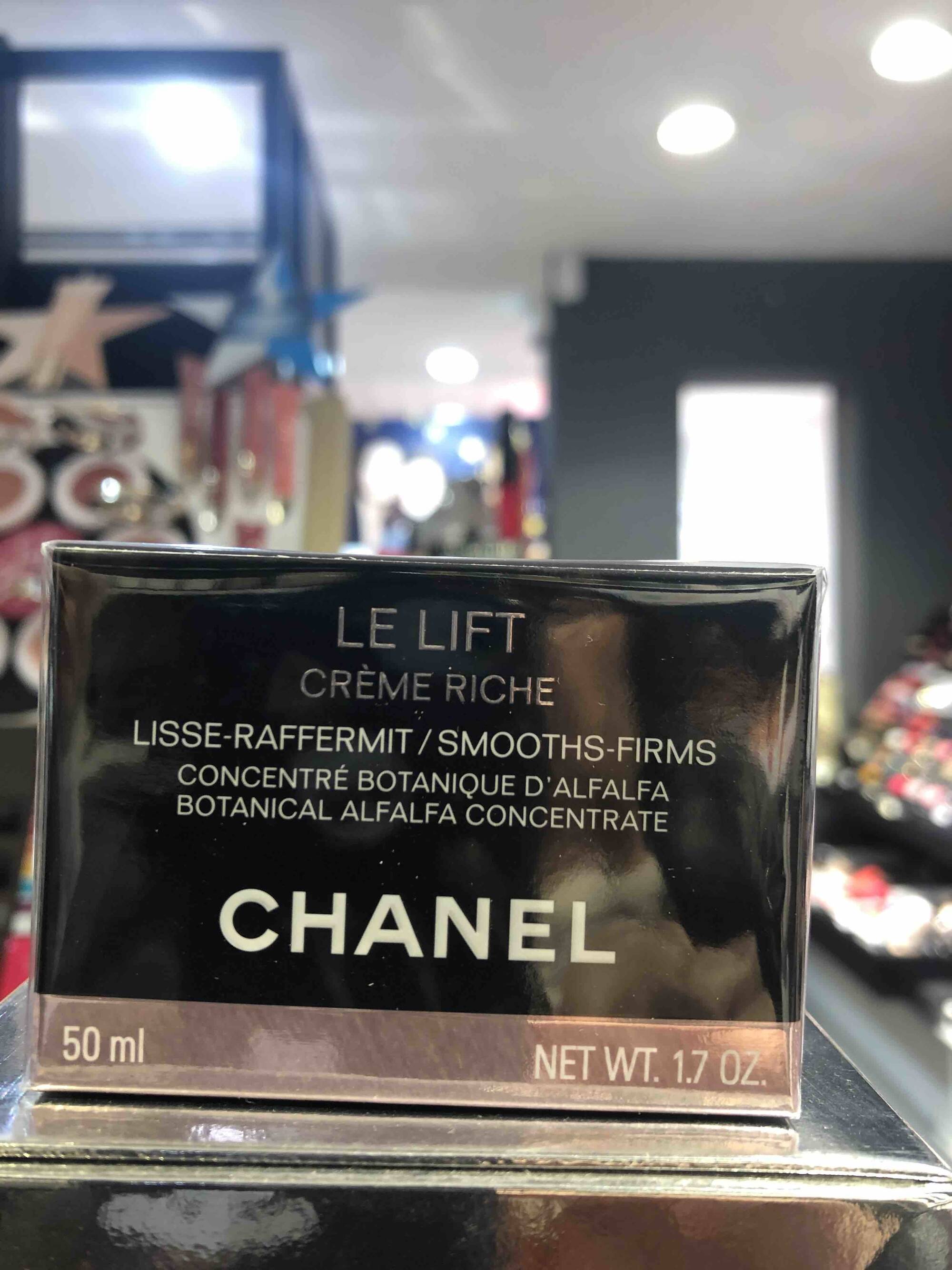 Composition CHANEL Le lift - crème riche lisse-raffermit - UFC-Que Choisir