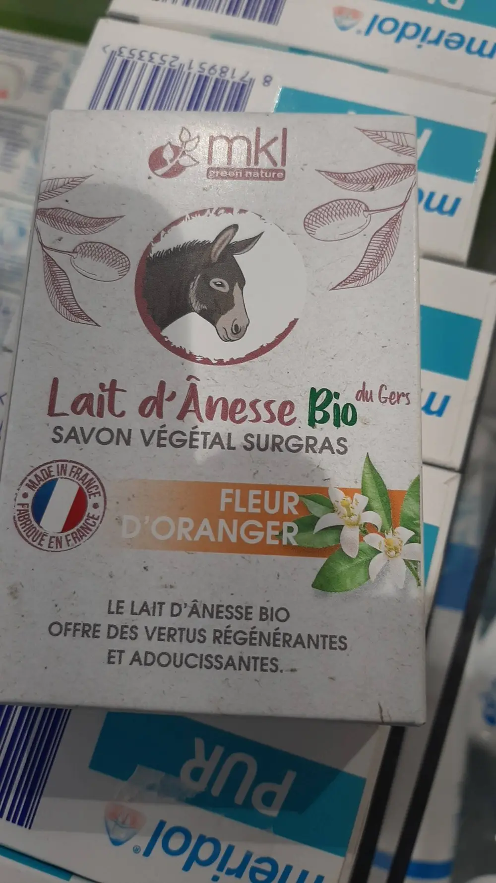 MKL GREEN NATURE - Lait d'Ânesse Bio - Savon végétal surgras