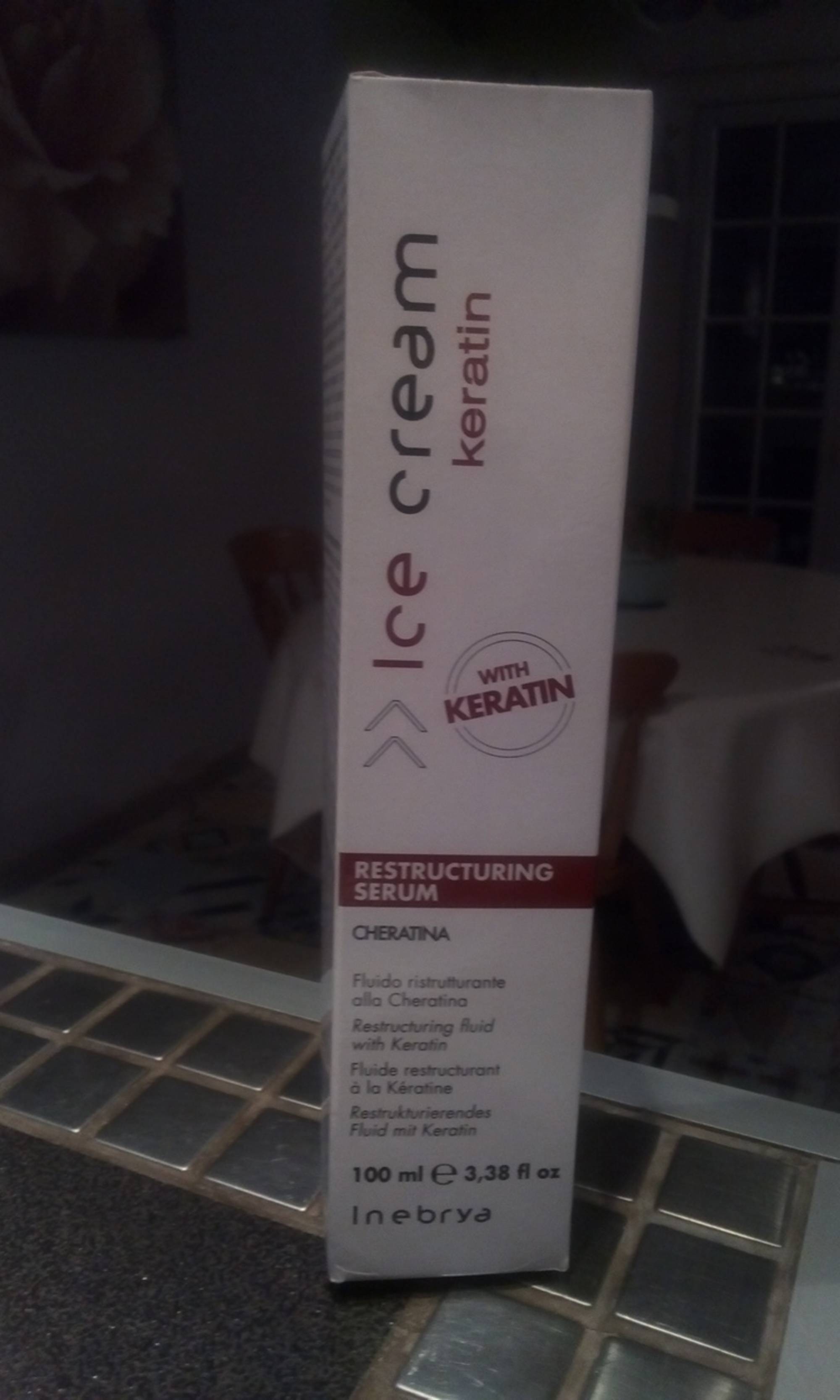 INEBRYA - Ice cream keratin - Restructuring serum