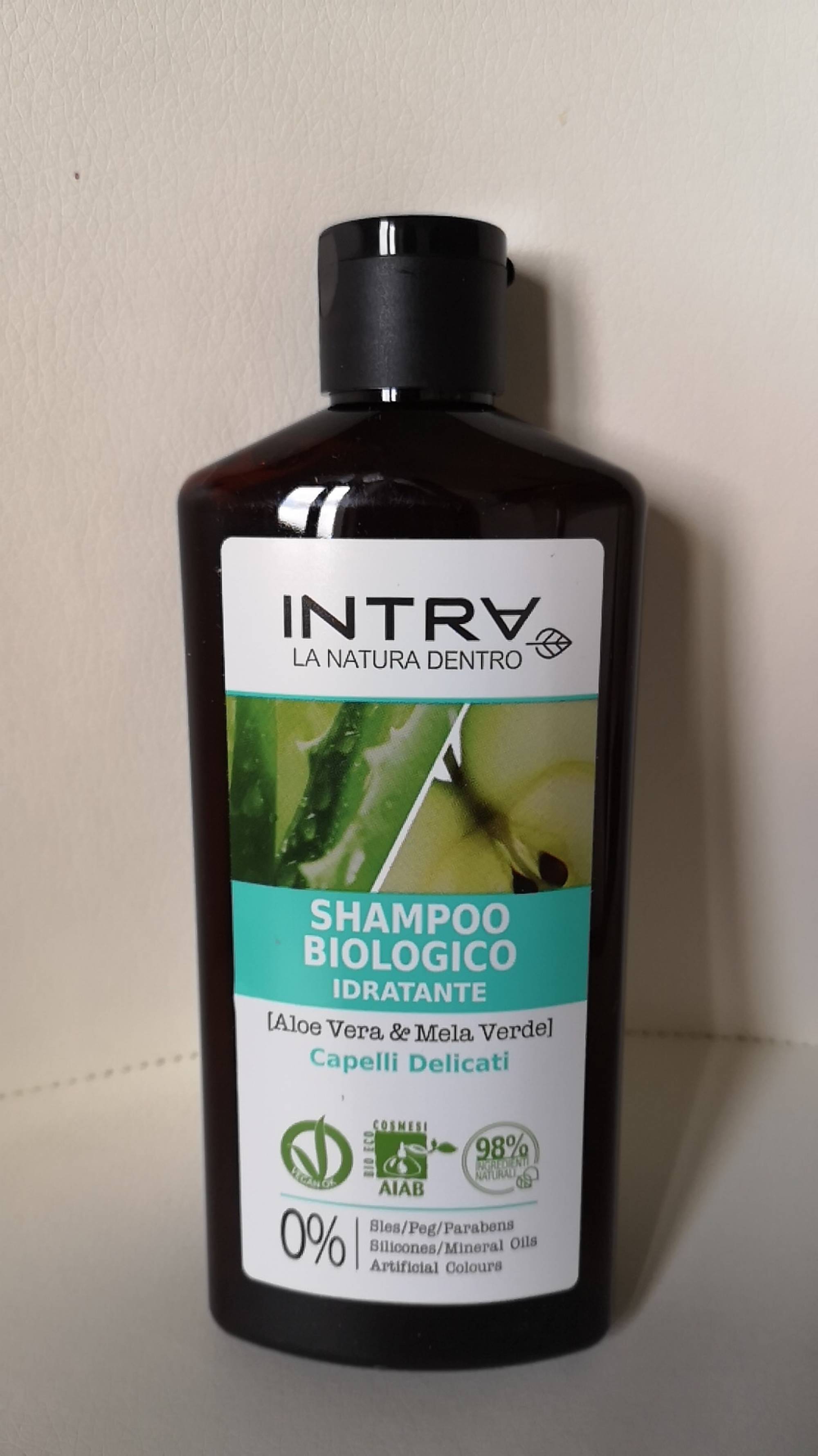 INTRA - Aloe vera & mela verde - Shampoo biologico idratante