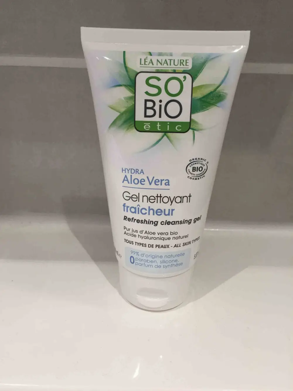 SO'BIO ÉTIC - Hydra aloe vera - Gel nettoyant fraîcheur