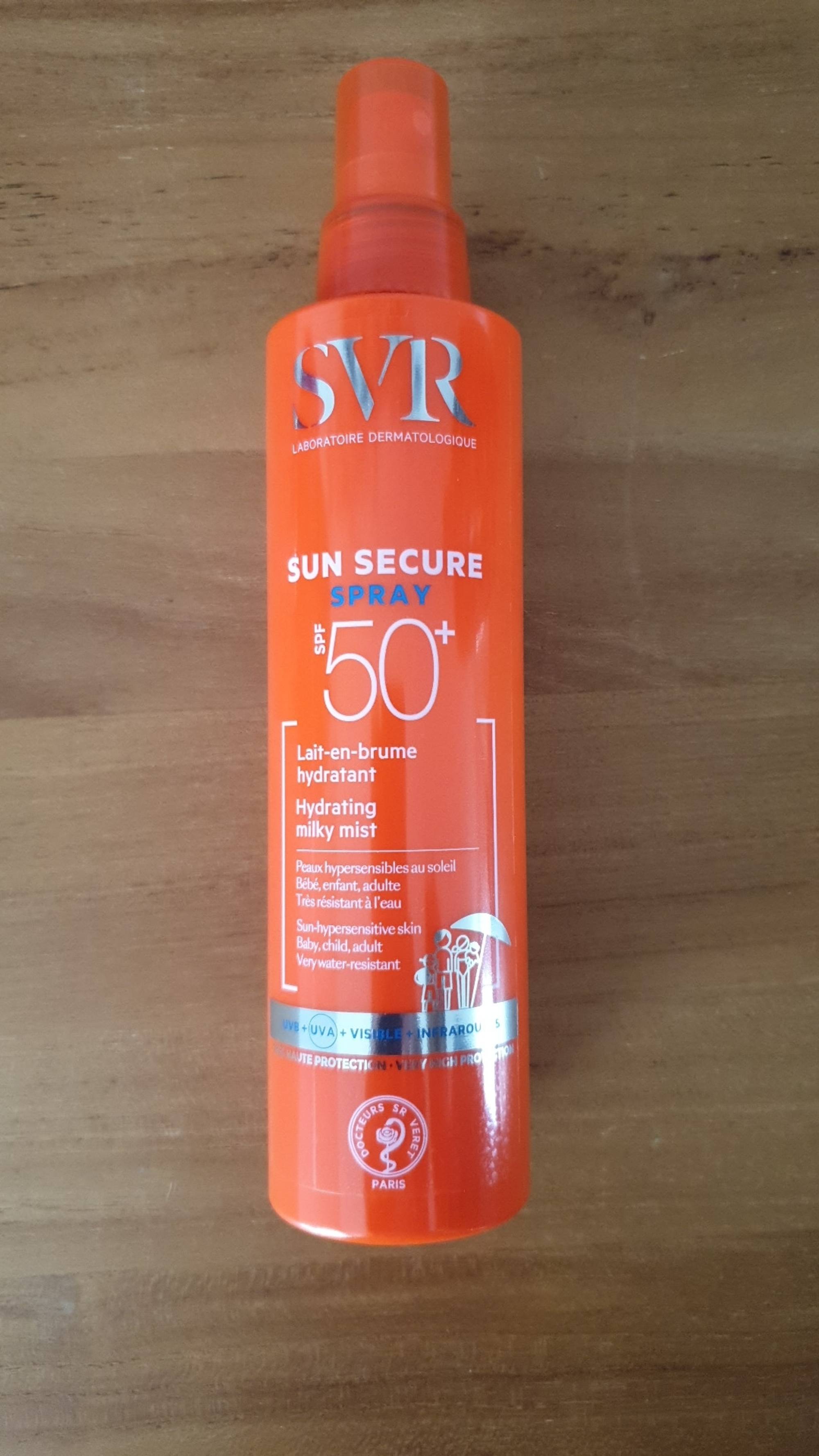SVR - Sun secure spray - Lait en brume hydratant SPF 50