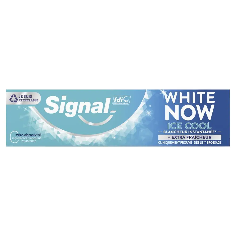 SIGNAL - Signal Dentifrice Blancheur White Now Ice Cool 75ml