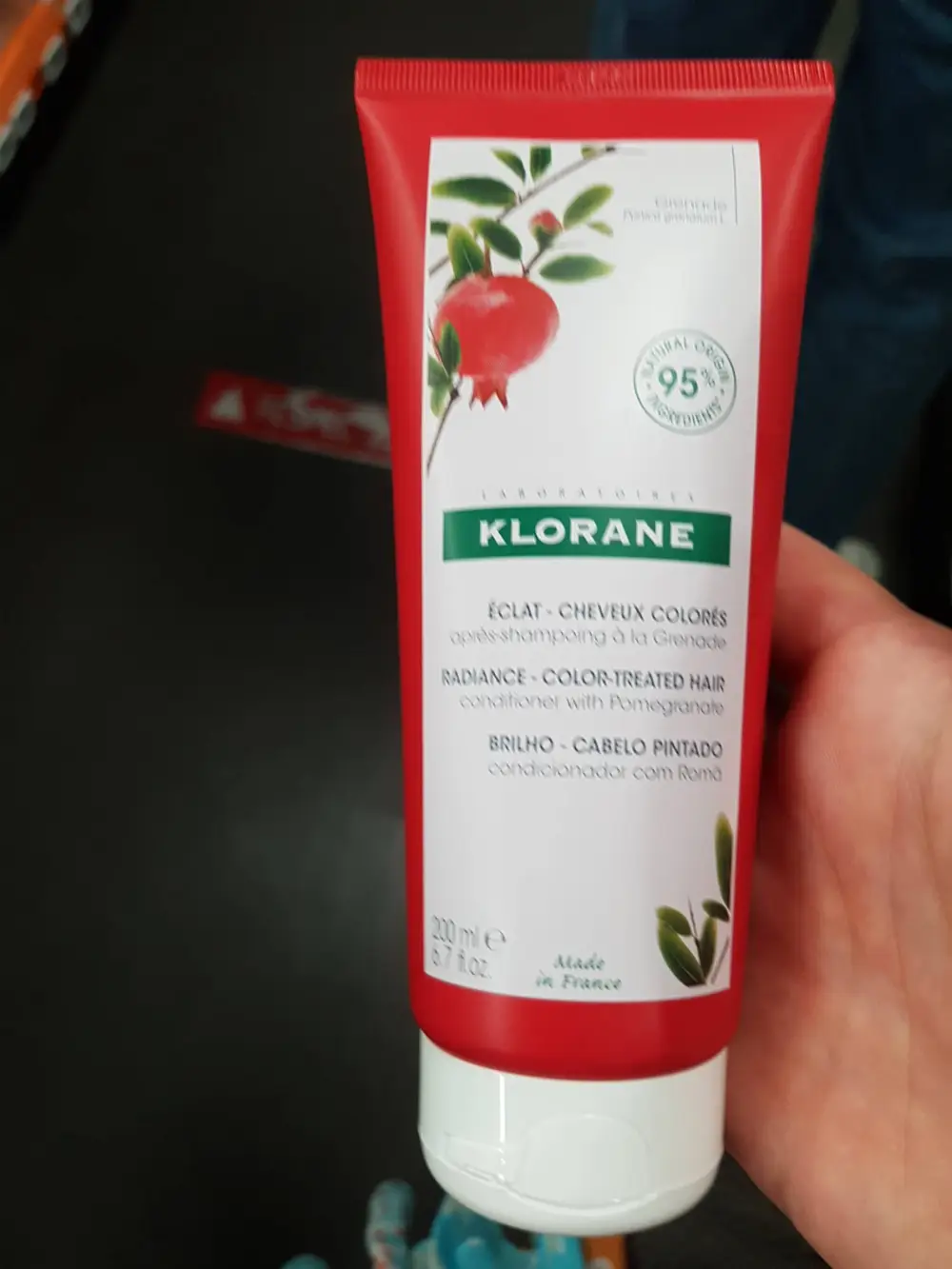 KLORANE - Eclat cheveux colorés - Après-shampooing à la Grenade