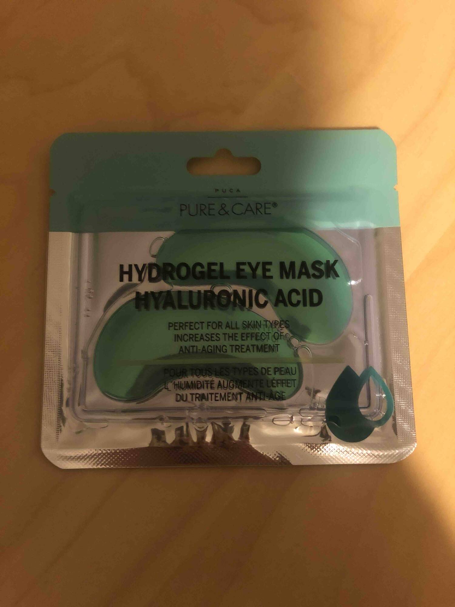 PUCA - Pure & care - Hydrogel eye mask hyaluronic acid