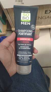 SO'BIO ÉTIC - Ginseng bio + Arginine - Shampooing fortifiant men