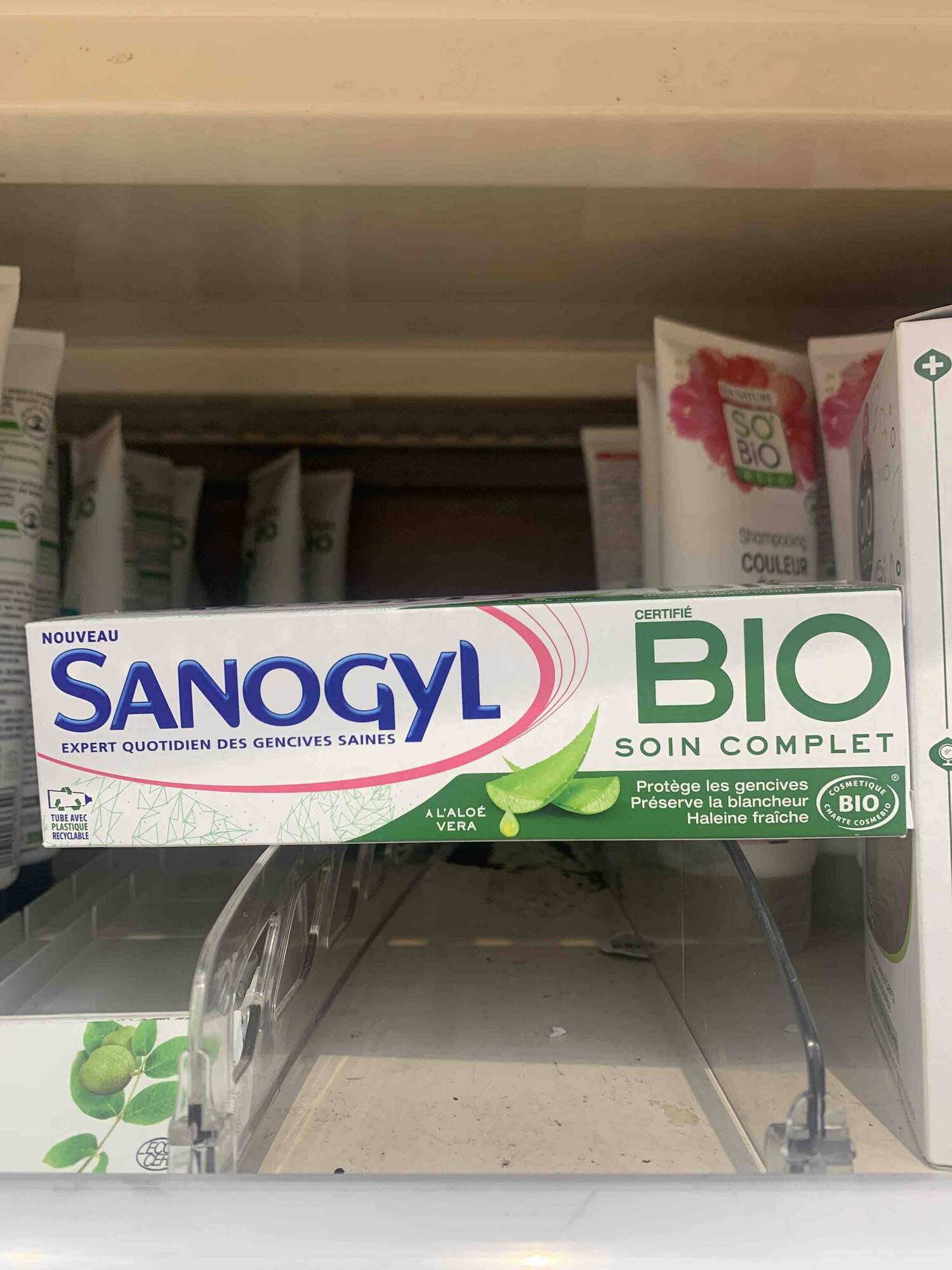 SANOGYL - Bio soin complet - Dentifrice à l'aloé vera